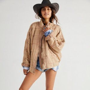 Free People Dolman Quilted Knit Jacket